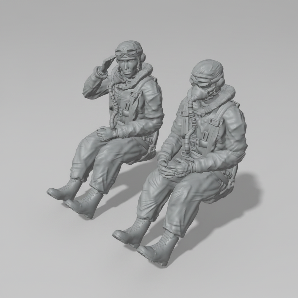 WWII - USAAF Pilot in Cockpit