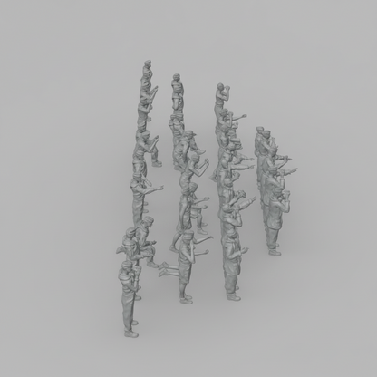 WWII - 1/144 - Kriegsmarine crew 35pcs