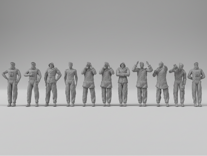 WWII -  Kriegsmarine crew 50 figurines