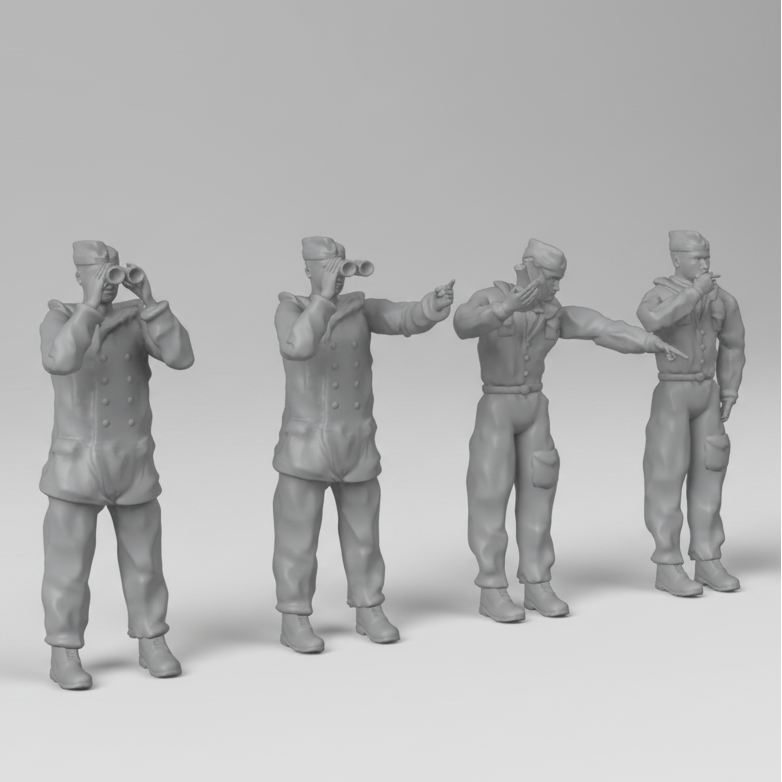 WWII -  Kriegsmarine crew 50 figurines