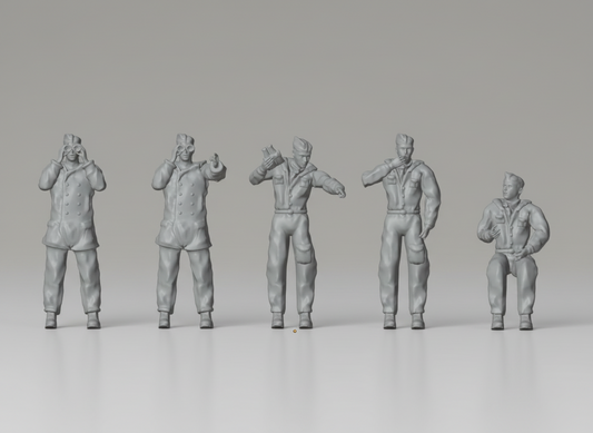 WWII - 1/144 - Kriegsmarine crew 35pcs