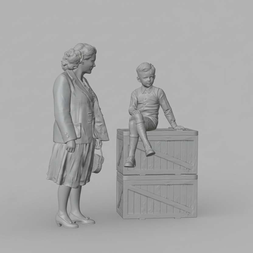 "Mother & Son" - Civilian Set 01