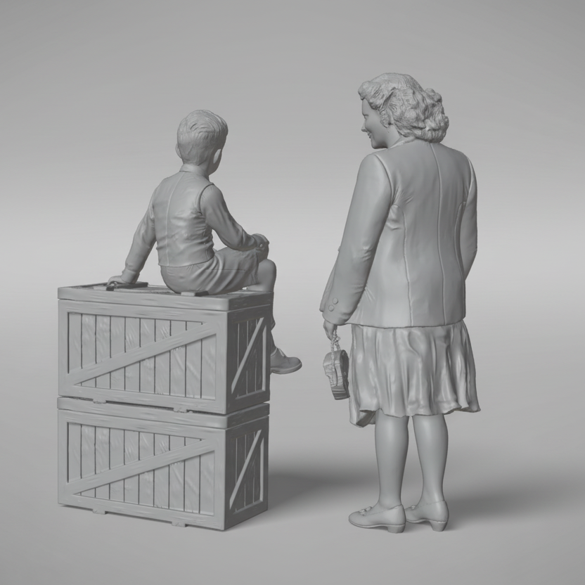 "Mother & Son" - Civilian Set 01
